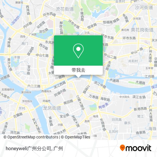 honeyweli广州分公司地图