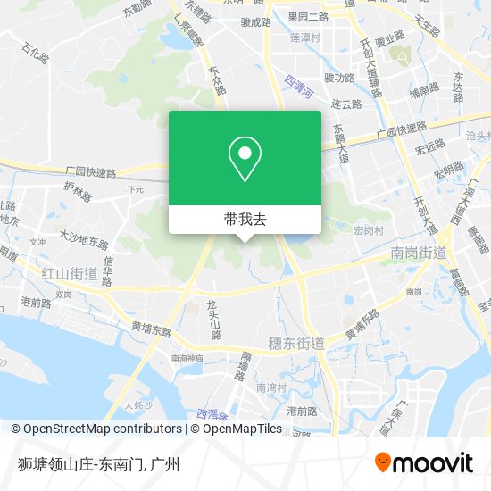 狮塘领山庄-东南门地图
