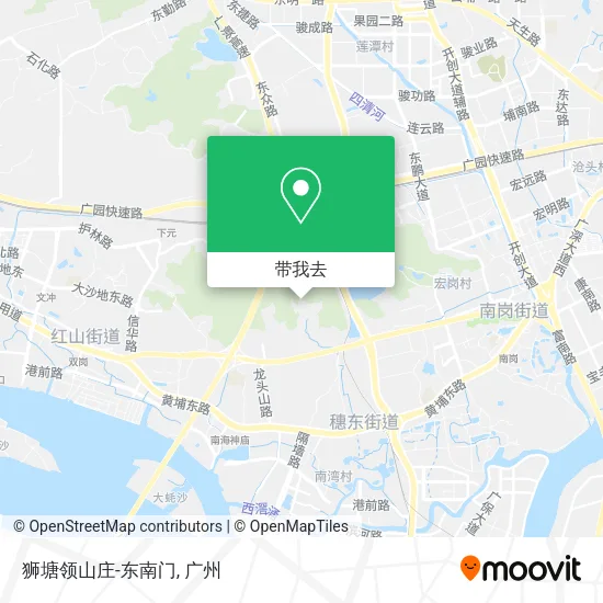狮塘领山庄-东南门地图