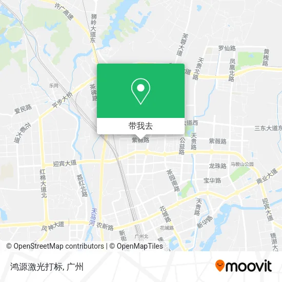 鸿源激光打标地图
