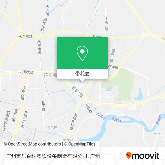 广州市乐百纳餐饮设备制造有限公司地图