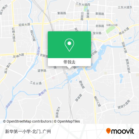 新华第一小学-北门地图