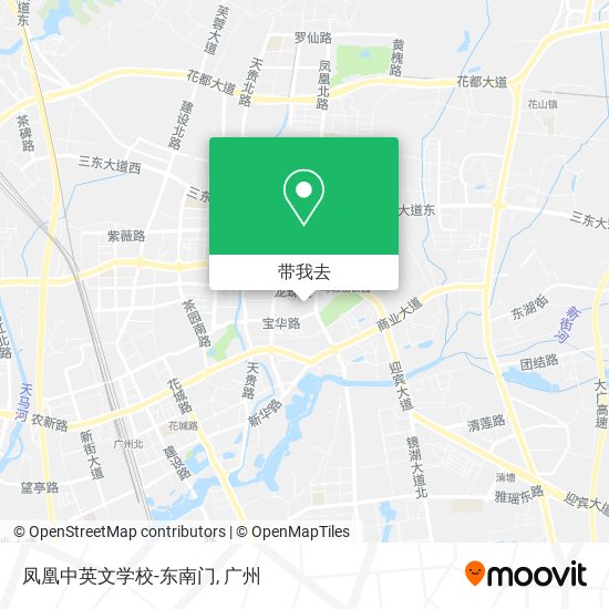 凤凰中英文学校-东南门地图