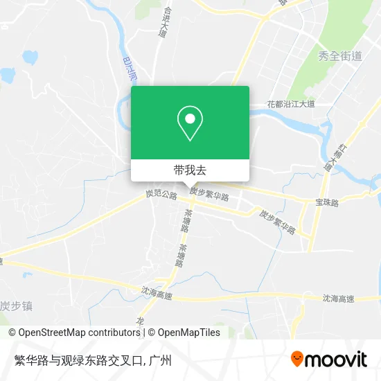 繁华路与观绿东路交叉口地图