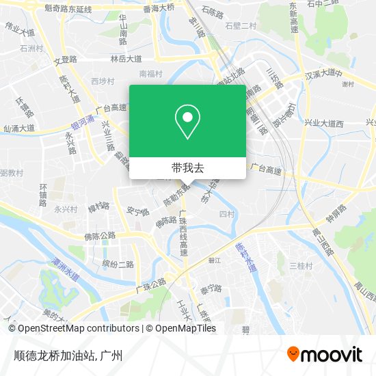 顺德龙桥加油站地图
