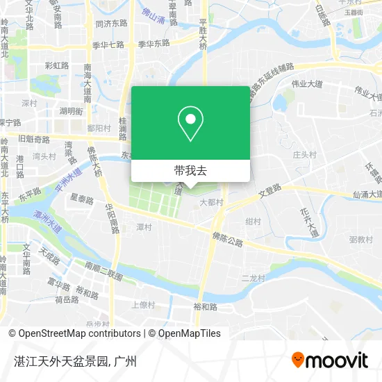 湛江天外天盆景园地图