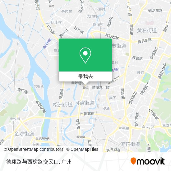 德康路与西槎路交叉口地图