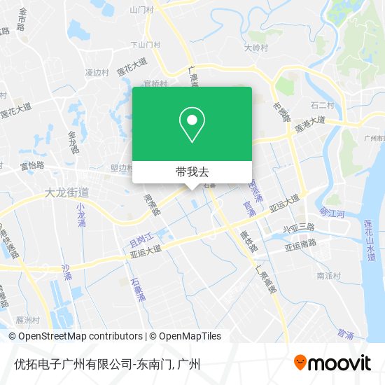优拓电子广州有限公司-东南门地图