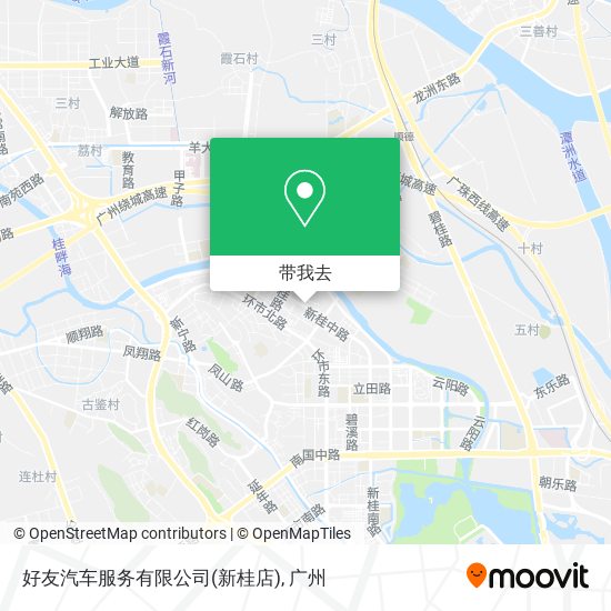 好友汽车服务有限公司(新桂店)地图