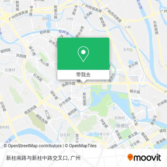 新桂南路与新桂中路交叉口地图