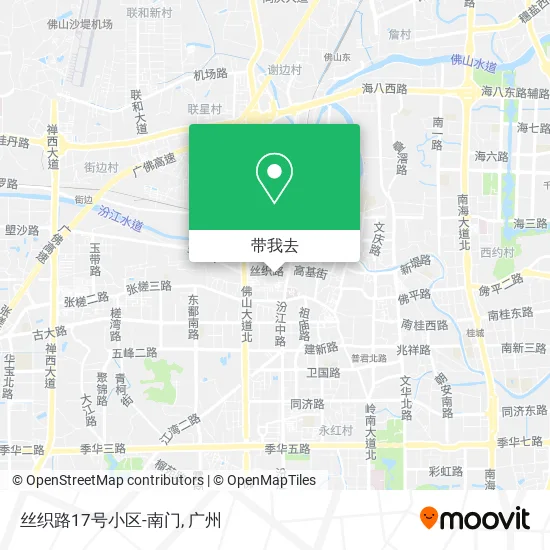 丝织路17号小区-南门地图
