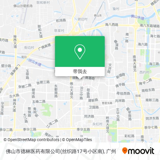 佛山市德林医药有限公司(丝织路17号小区南)地图