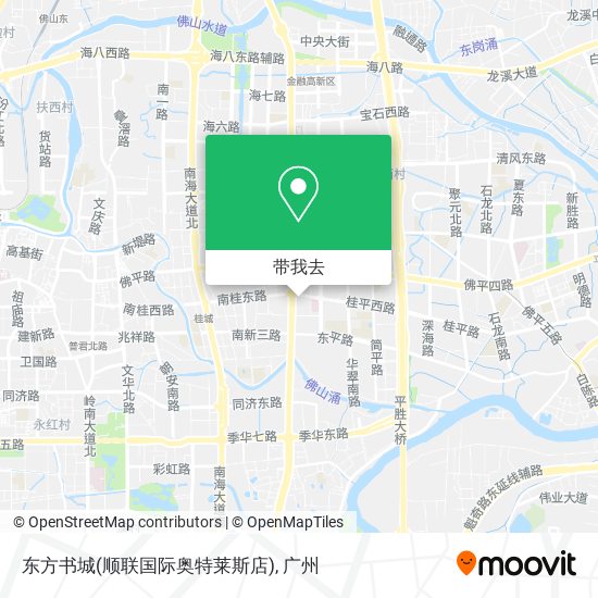 东方书城(顺联国际奥特莱斯店)地图