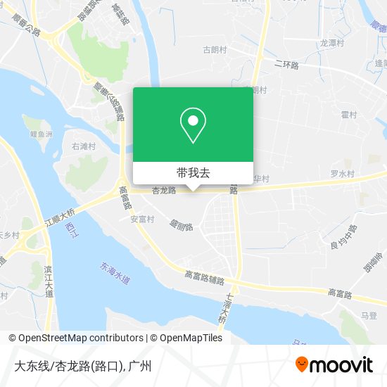 大东线/杏龙路(路口)地图