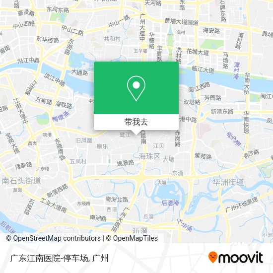 广东江南医院-停车场地图