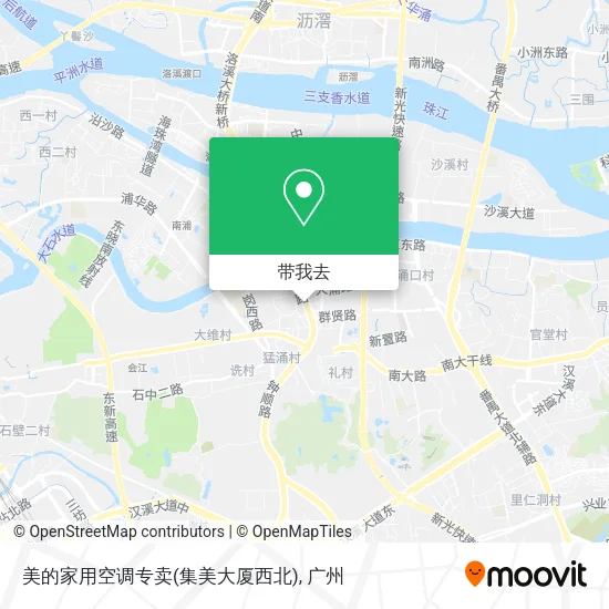 美的家用空调专卖(集美大厦西北)地图