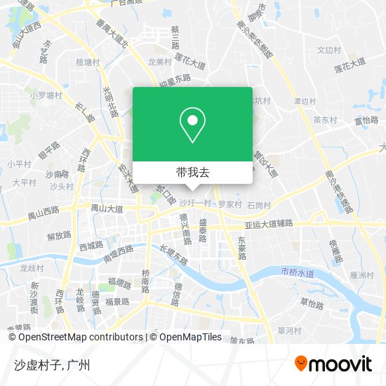 沙虚村子地图