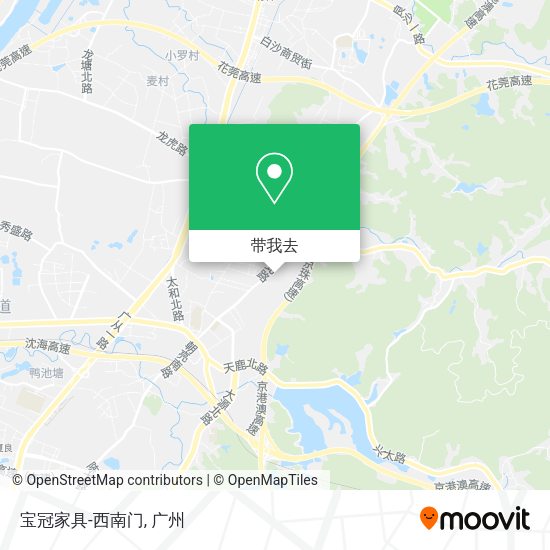 宝冠家具-西南门地图