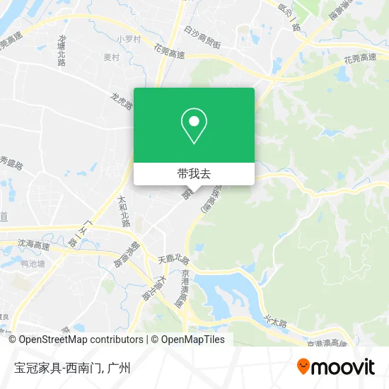 宝冠家具-西南门地图