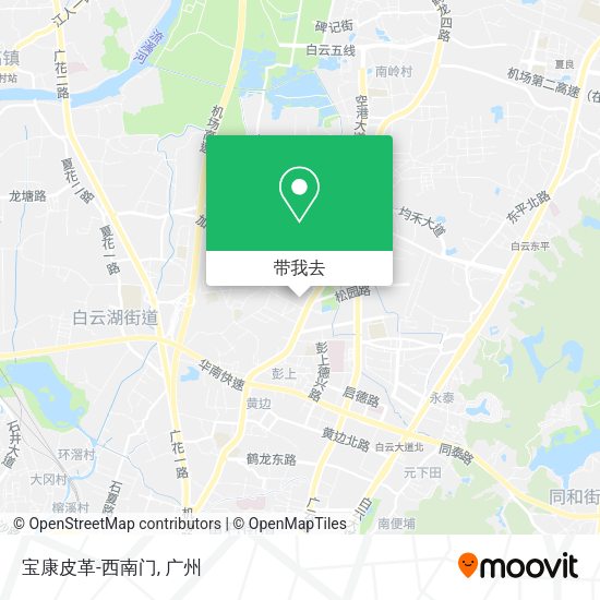 宝康皮革-西南门地图