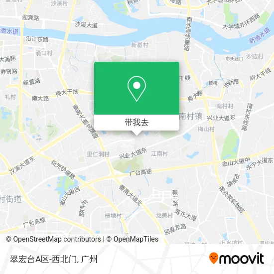 翠宏台A区-西北门地图