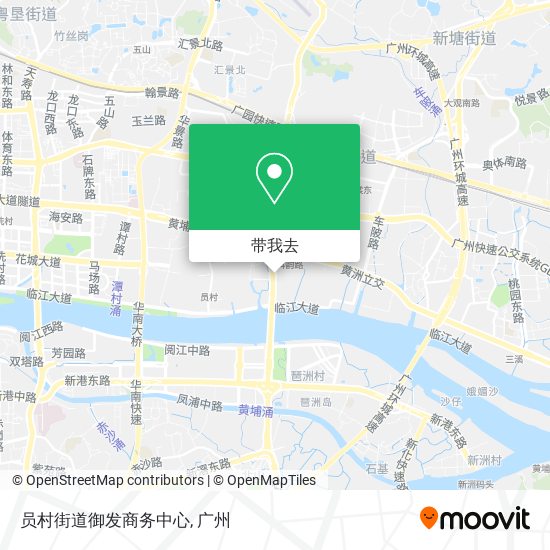 员村街道御发商务中心地图