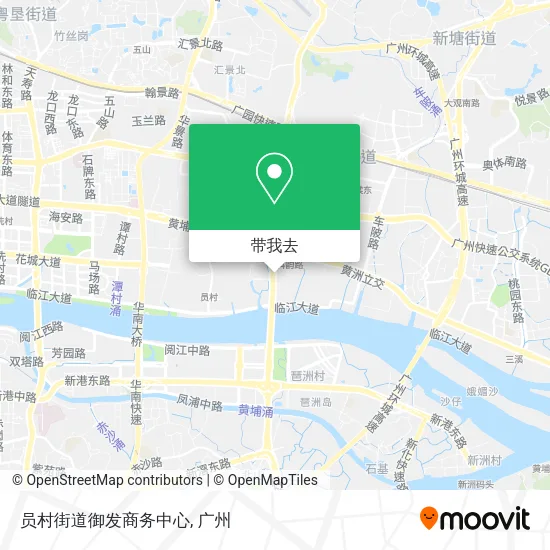 员村街道御发商务中心地图