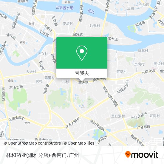 林和药业(湘雅分店)-西南门地图