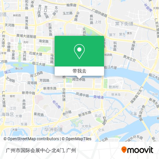 广州市国际会展中心-北4门地图