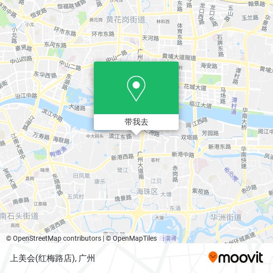 上美会(红梅路店)地图