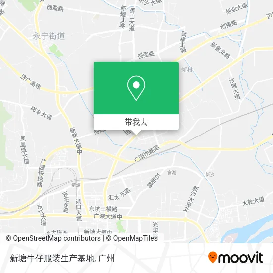 新塘牛仔服装生产基地地图
