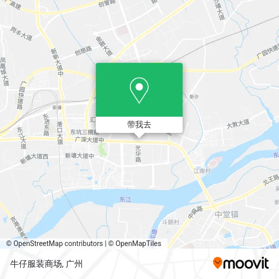 牛仔服装商场地图