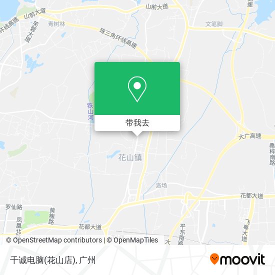 千诚电脑(花山店)地图