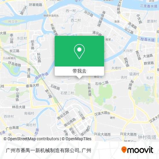 广州市番禺一新机械制造有限公司地图