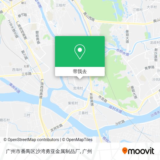 广州市番禺区沙湾勇亚金属制品厂地图