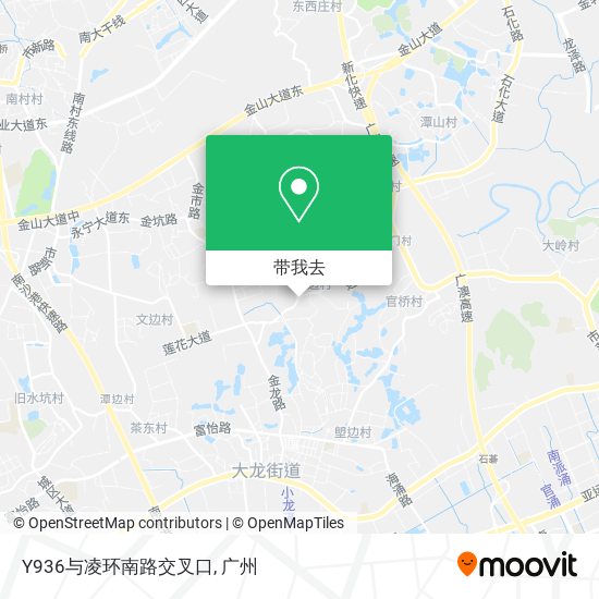 Y936与凌环南路交叉口地图