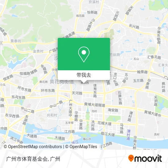 广州市体育基金会地图
