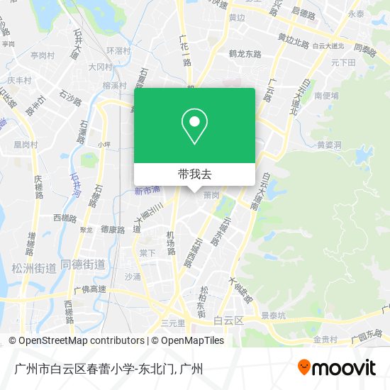 广州市白云区春蕾小学-东北门地图