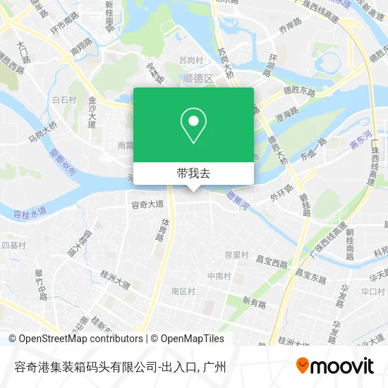 容奇港集装箱码头有限公司-出入口地图