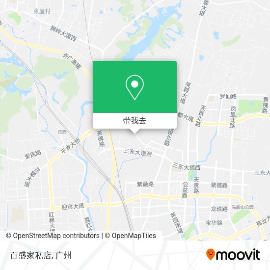 百盛家私店地图