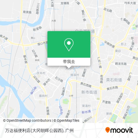 万达福便利店(大冈朝晖公园西)地图