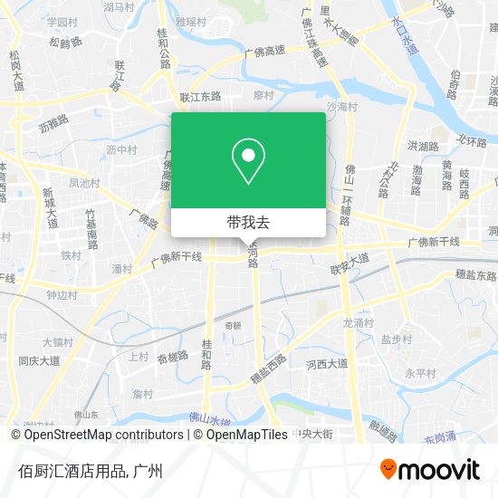 佰厨汇酒店用品地图