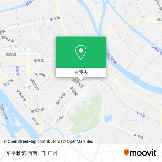 东平雅筑-西南1门地图