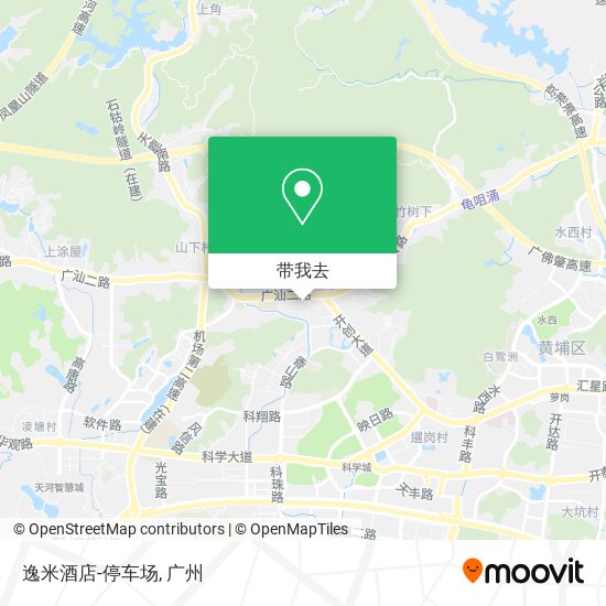 逸米酒店-停车场地图