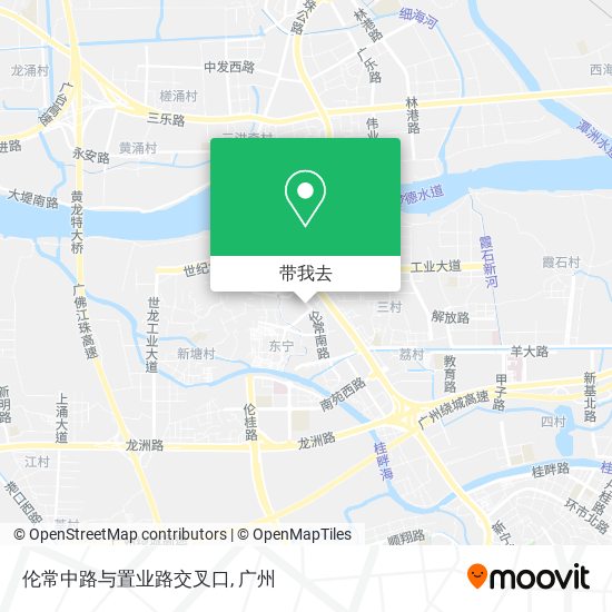伦常中路与置业路交叉口地图