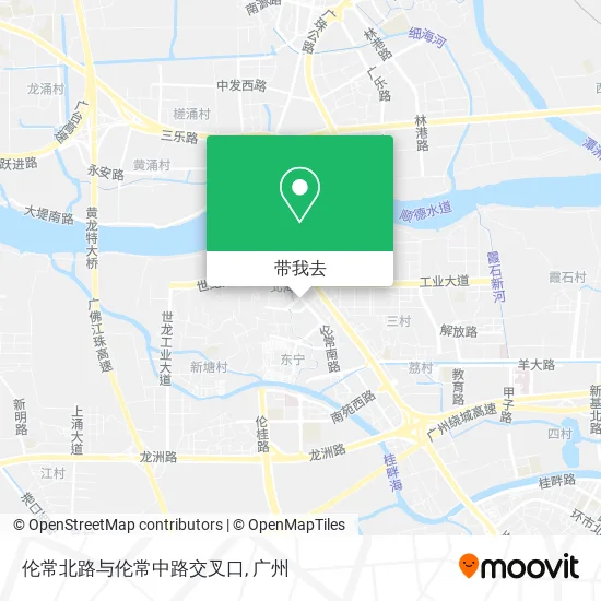 伦常北路与伦常中路交叉口地图
