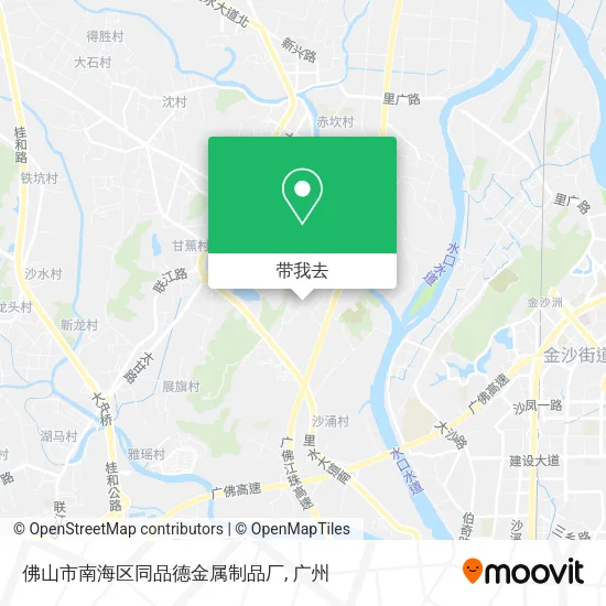 佛山市南海区同品德金属制品厂地图
