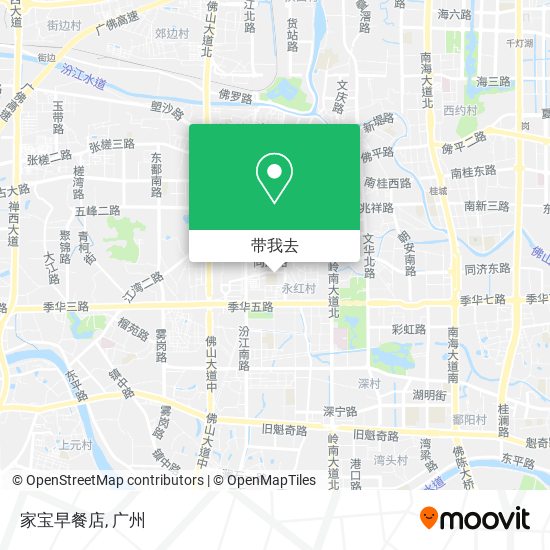 家宝早餐店地图