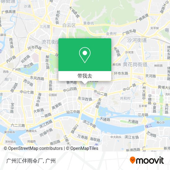 广州汇仹雨伞厂地图