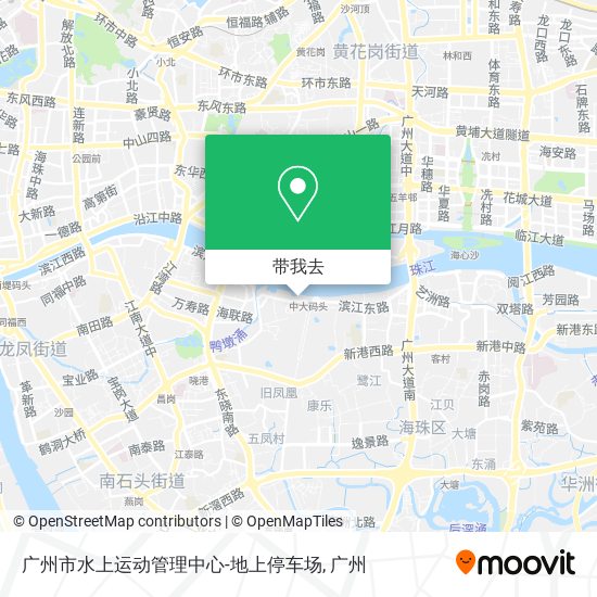 广州市水上运动管理中心-地上停车场地图